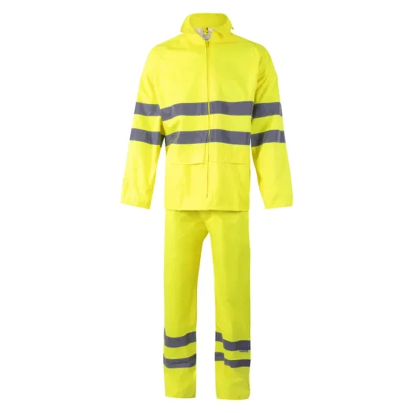 Traje de Lluvia dos Piezas VELILLA hombre mujer uniforme alta visibilidad cazador laboral