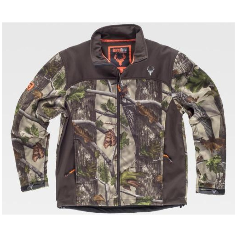 Chaqueta Estampada Con Motivos Vegetales Sport Workshell S8665 WORTEAM