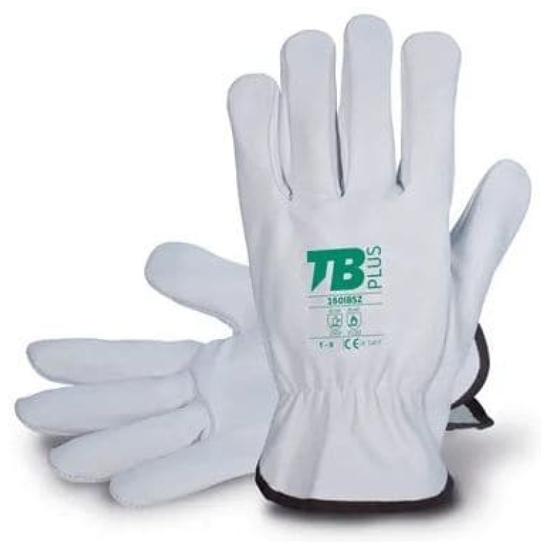 Pack 10 Guantes Piel Flor Gris 160 IBSZ