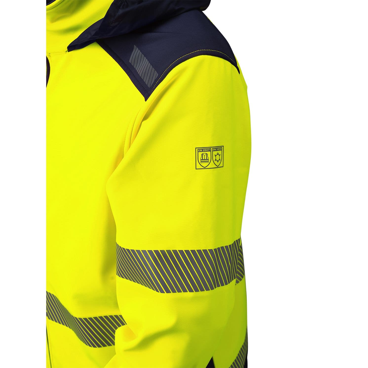 Chaqueta Alta Visibilidad Softshell NICE STRETCH Clase 2 con Capucha 310 gr. - Imagen 5