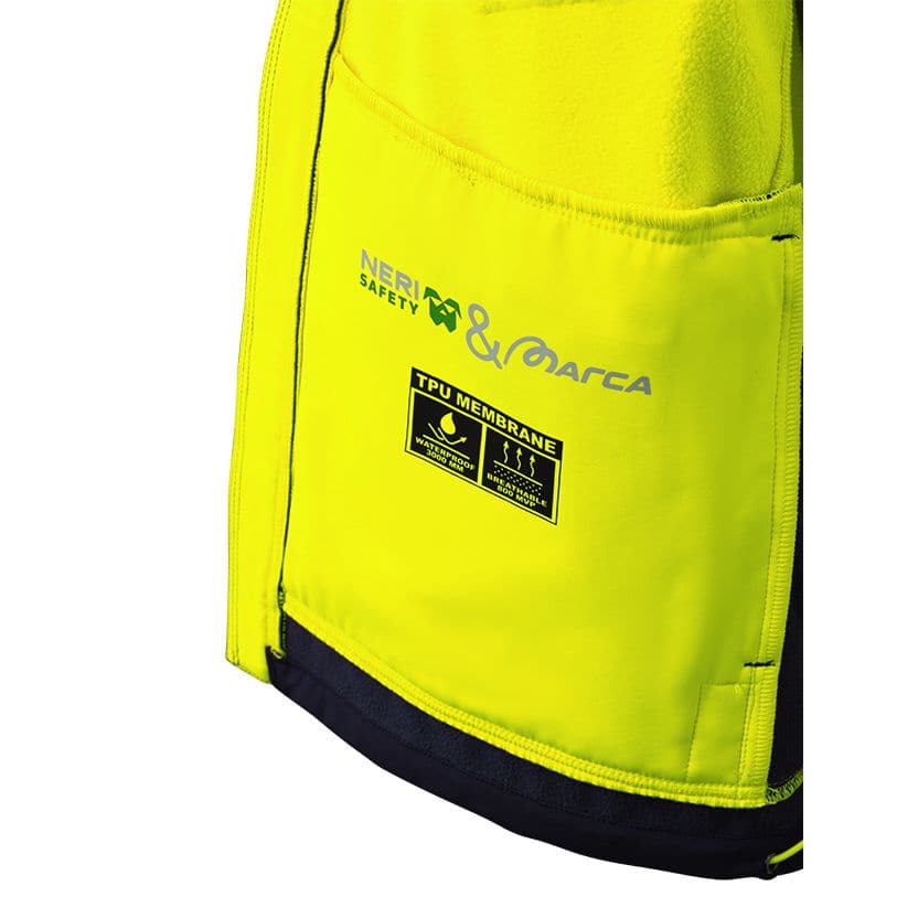 Chaqueta Alta Visibilidad Softshell NICE STRETCH Clase 2 con Capucha 310 gr. - Imagen 2