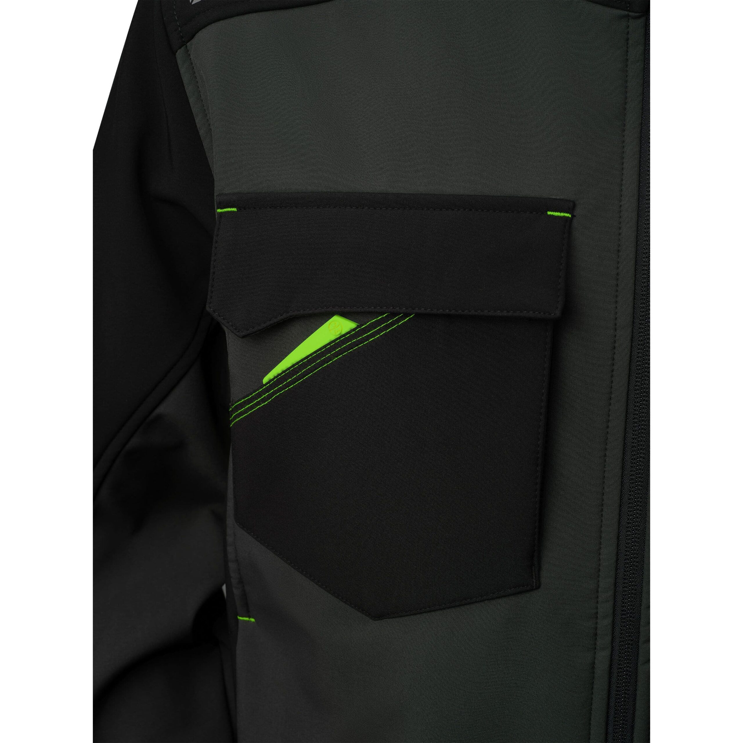 Chaqueta Softshell de Trabajo NICE STRETCH Gris con Capucha 310 gr. - Imagen 6