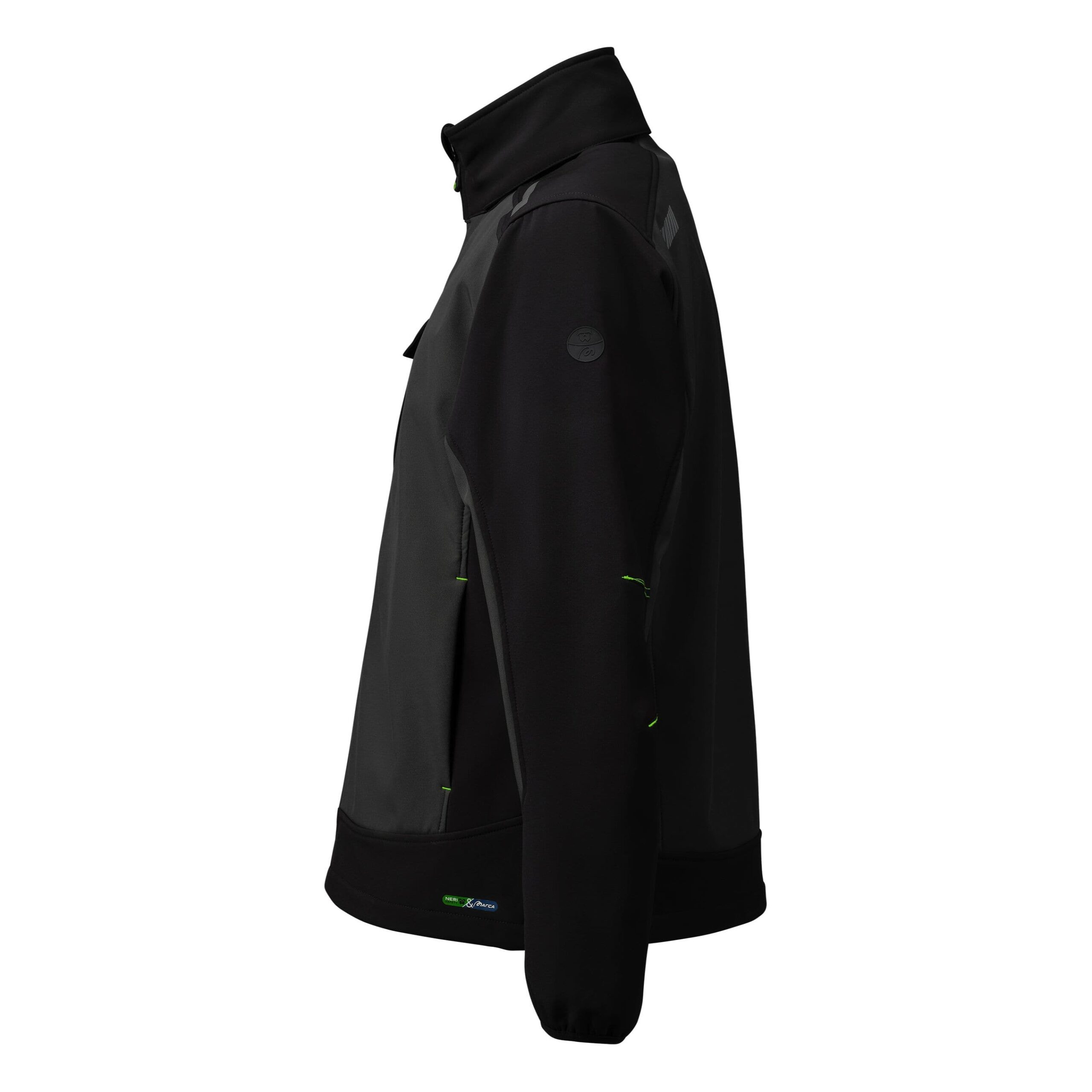 Chaqueta Softshell de Trabajo NICE STRETCH Gris con Capucha 310 gr. - Imagen 2